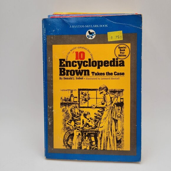 ENCYCLOPEDIA BROWN by Donald J. Sobol Lot of 7 Chapter Books - CB038 - Picture 2 of 8